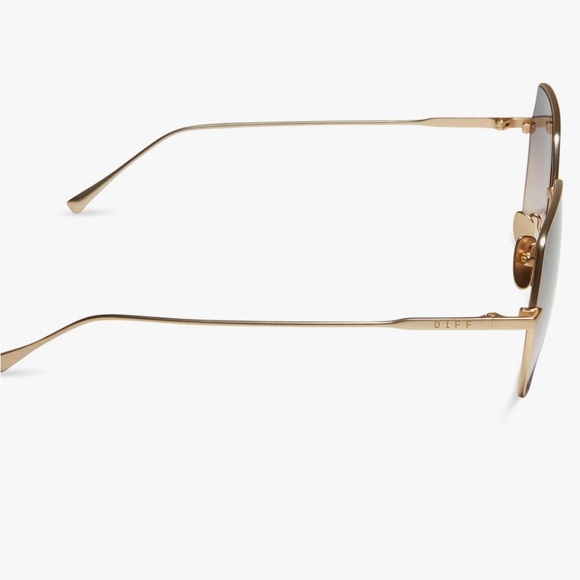 DIFF sunglasses Brushed Gold Twilight Gradient Sunglasses - Picture 4 of 5